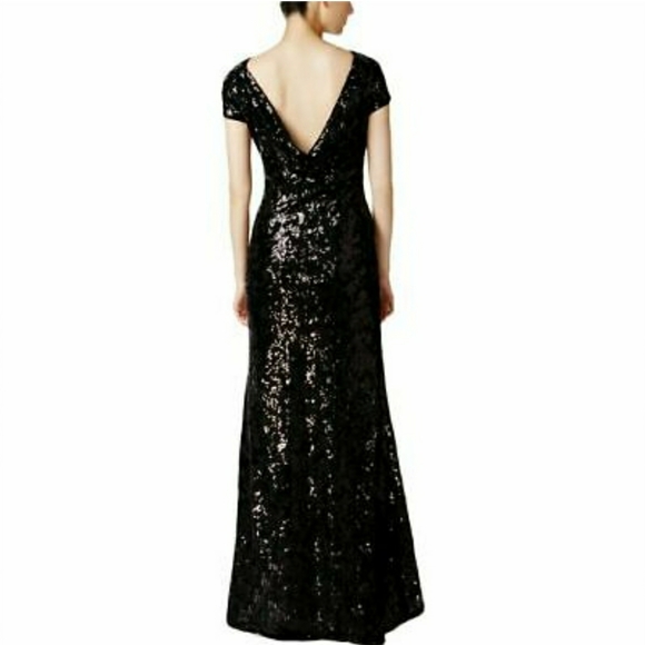 Calvin Klein Black sequence gown - Picture 4 of 5